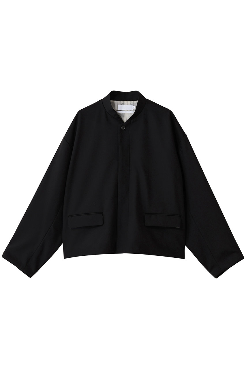 Graphpaper Techno Wool Nylon Stand Collar Short Jacket/ショートジャケット (ブラック, 00) グラフペーパー ELLE SHOP Graphpaper Techno Wool Nylon Stand Collar Short Jacket/ショートジャケット (ブラック, 00) グラフペーパー ELLE SHOP
