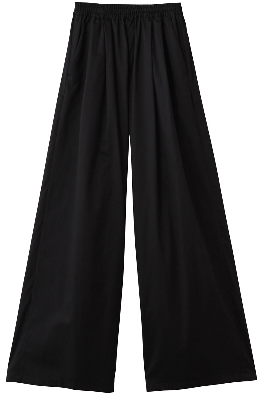Graphpaper Silicon Poplin Two Tuck Easy Wide Pants/ワイドパンツ (ブラック, 00) グラフペーパー ELLE SHOP Graphpaper Silicon Poplin Two Tuck Easy Wide Pants/ワイドパンツ (ブラック, 00) グラフペーパー ELLE SHOP