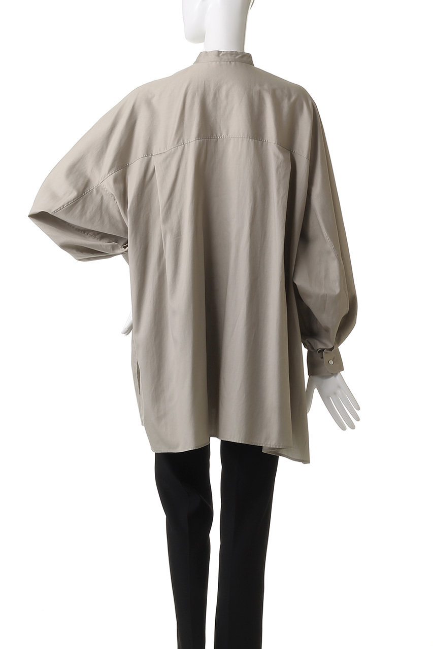 新品Graphpaper Band Collar Shirt グラフペーパー Graphpaper (グラフペーパー) Broad L/S Oversized Band Collar