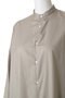 Silicon Poplin Deep Slit Band Collar Shirt/シャツ グラフペーパー/Graphpaper