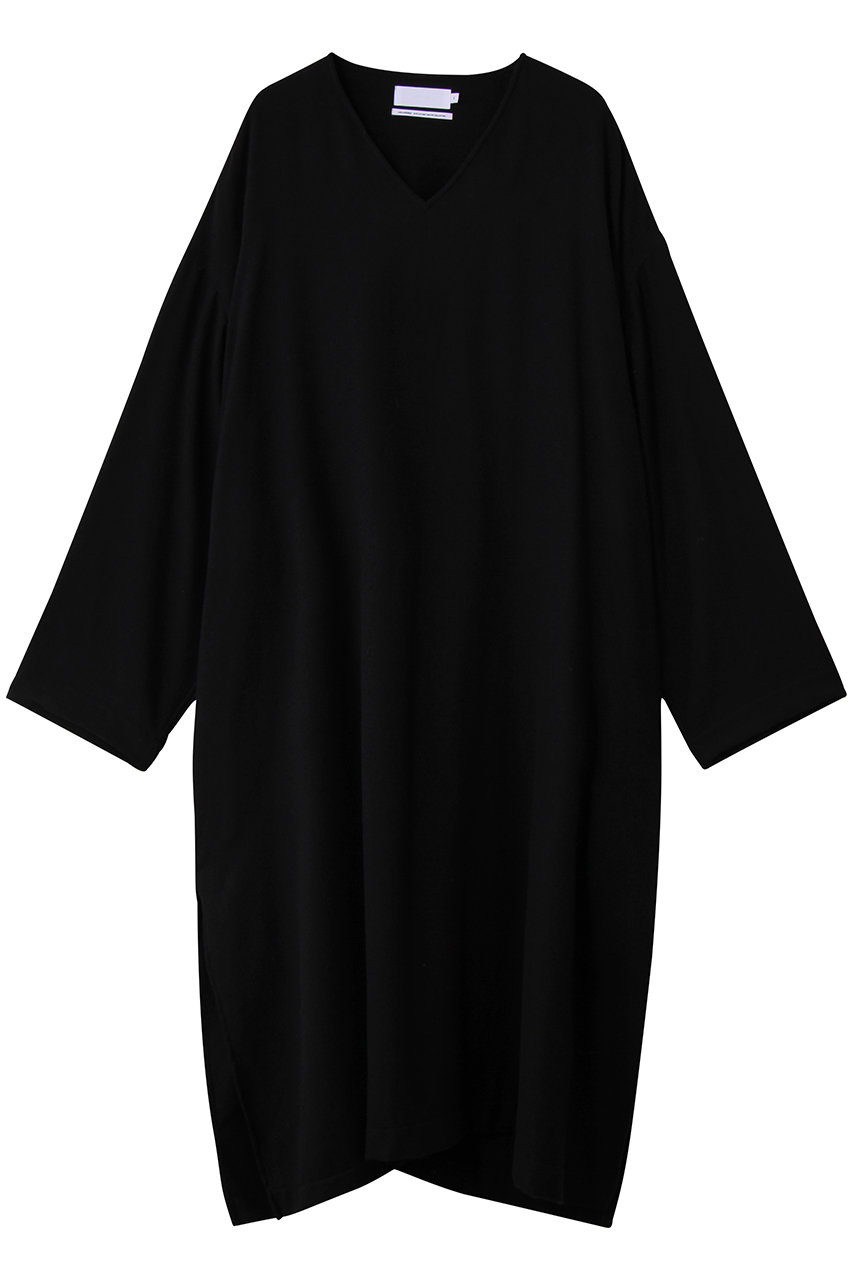 Graphpaper Extra Fine Wool Viyella Caftan/カフタン・ワンピース (ブラック, 00) グラフペーパー ELLE SHOP Graphpaper Extra Fine Wool Viyella Caftan/カフタン・ワンピース (ブラック, 00) グラフペーパー ELLE SHOP