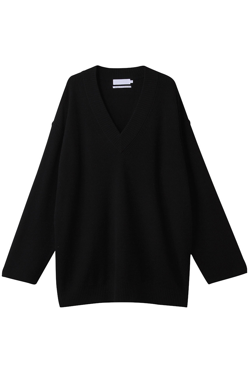 Graphpaper Mercerized Fine Wool Oversized V Neck Knit/ニット (ブラック, 00) グラフペーパー ELLE SHOP Graphpaper Mercerized Fine Wool Oversized V Neck Knit/ニット (ブラック, 00) グラフペーパー ELLE SHOP