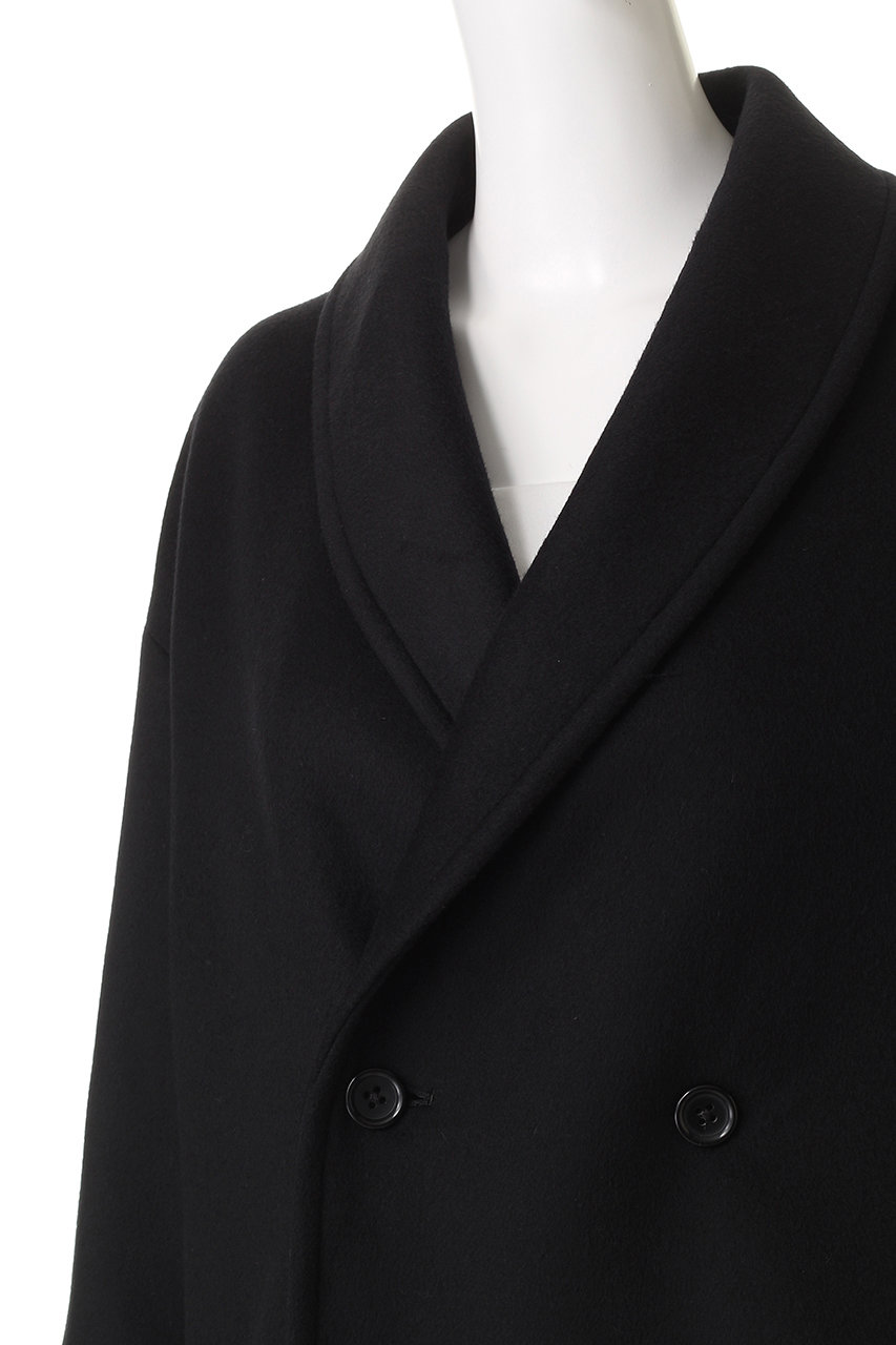 Graphpaper(グラフペーパー)｜Light Melton Shawl Collar Coat/コート