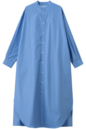 グラフペーパー/GraphpaperのHigh Count Broad Oversized Band Collar Shirt Dress(110500/110503)