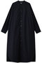 High Count Broad Oversized Band Collar Shirt Dress グラフペーパー/Graphpaper NAVY