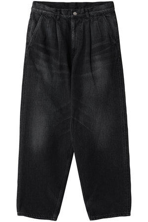 グラフペーパー/Graphpaperの【UNISEX】Selvage Denim Two Tuck Tapered Pants(110600/110604)