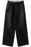 【UNISEX】Selvage Denim Belted Pants