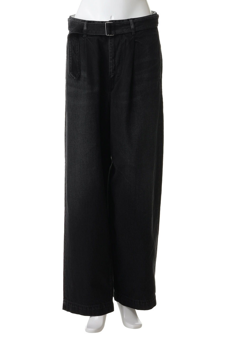 Graphpaper(グラフペーパー)｜【UNISEX】Selvage Denim Belted Pants