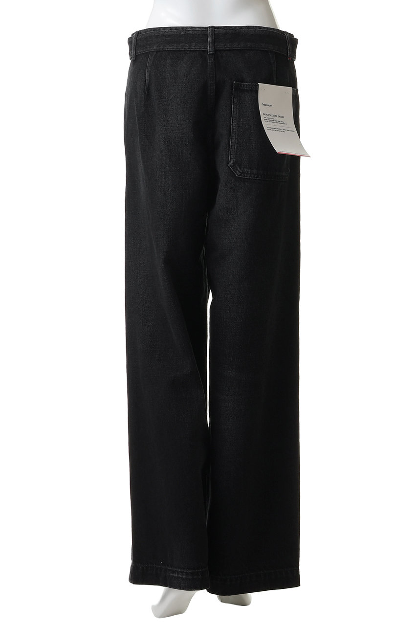 Graphpaper(グラフペーパー)｜【UNISEX】Selvage Denim Belted Pants