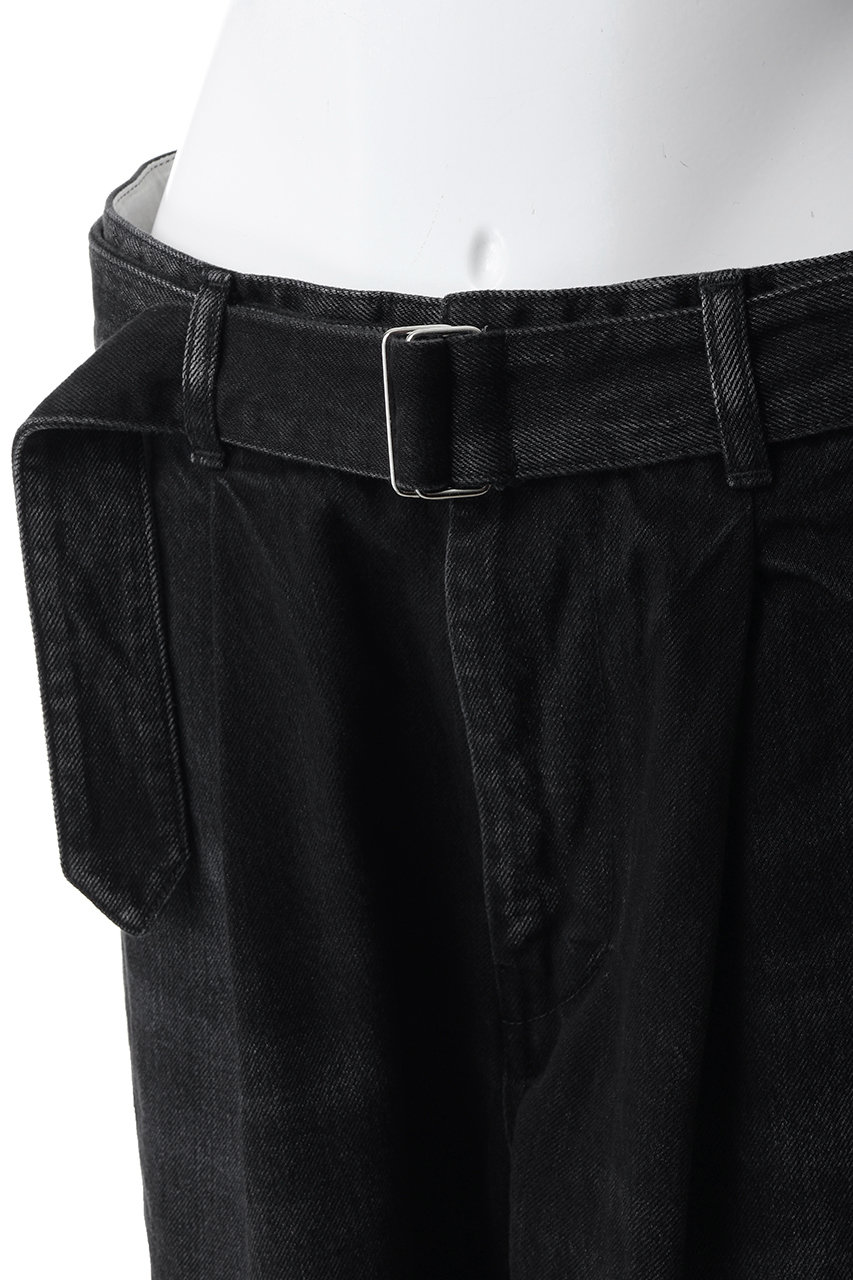 Graphpaper(グラフペーパー)｜【UNISEX】Selvage Denim Belted Pants