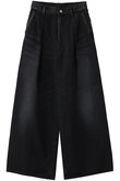 Selvage Denim Two Tuck Wide Pants