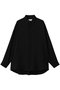 Satin Oversized Regular Collor Shirt グラフペーパー/Graphpaper BLACK