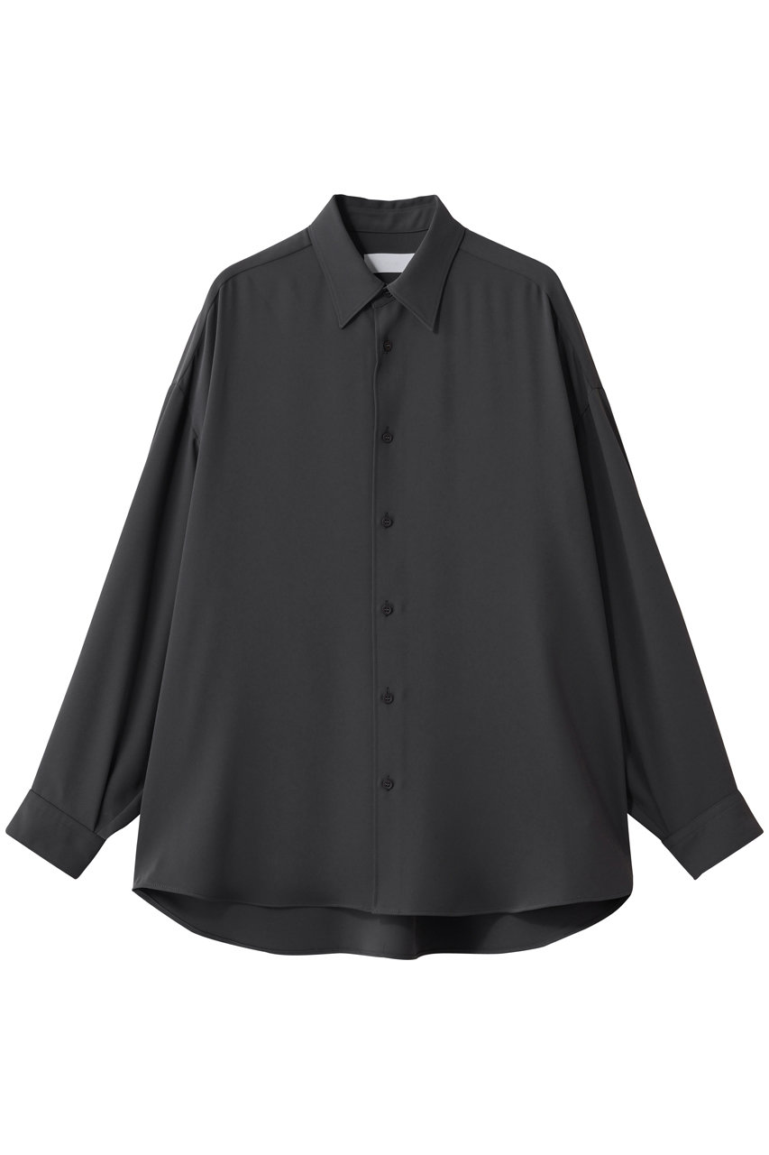 グラフペーパー/GraphpaperのSatin Oversized Regular Collor Shirt(C.GRAY/GL261-50077B)