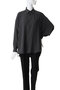 Satin Oversized Regular Collor Shirt グラフペーパー/Graphpaper