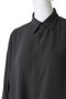 Satin Oversized Regular Collor Shirt グラフペーパー/Graphpaper