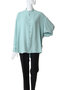 Satin Oversized Band Collor Shirt グラフペーパー/Graphpaper
