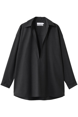 グラフペーパー/Graphpaperの【UNISEX】Fine Wool Heather L/S Skipper Shirt(110400/110403)