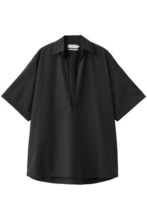 グラフペーパー/Graphpaperの【UNISEX】Fine Wool Heather S/S Skipper Shirt(110400/110402)