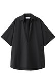 【UNISEX】Fine Wool Heather S/S Skipper Shirt