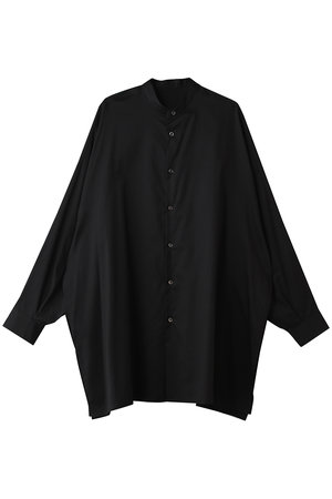 グラフペーパー/GraphpaperのSilicon Poplin Deep Slit Band Collar Shirt(110400/110403)