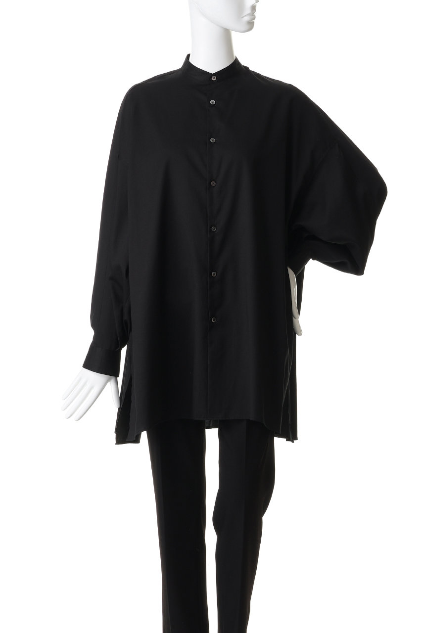 Graphpaper(グラフペーパー)｜Silicon Poplin Deep Slit Band Collar