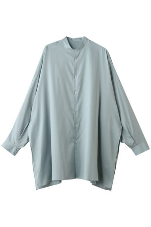 グラフペーパー/GraphpaperのSilicon Poplin Deep Slit Band Collar Shirt(110400/110403)