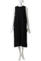 Viscose Cupro Back Satin Sleeveless Dress グラフペーパー/Graphpaper