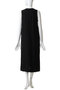 Viscose Cupro Back Satin Sleeveless Dress グラフペーパー/Graphpaper
