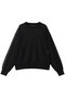 Coiled Wool Nylon Oversized Crew Neck Knit グラフペーパー/Graphpaper BLACK