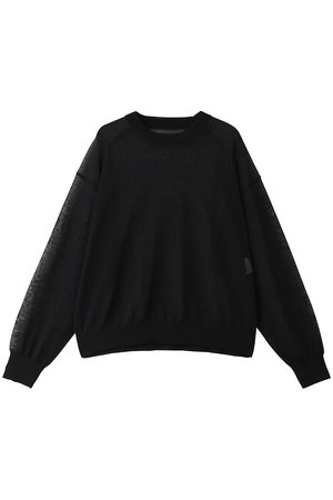 グラフペーパー/GraphpaperのCoiled Wool Nylon Oversized Crew Neck Knit(110300/110301)