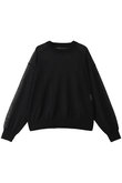 Coiled Wool Nylon Oversized Crew Neck Knit
