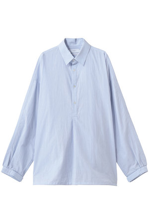 グラフペーパー/Graphpaperの【UNISEX】Seersucker Pullover Shirt(110400/110403)