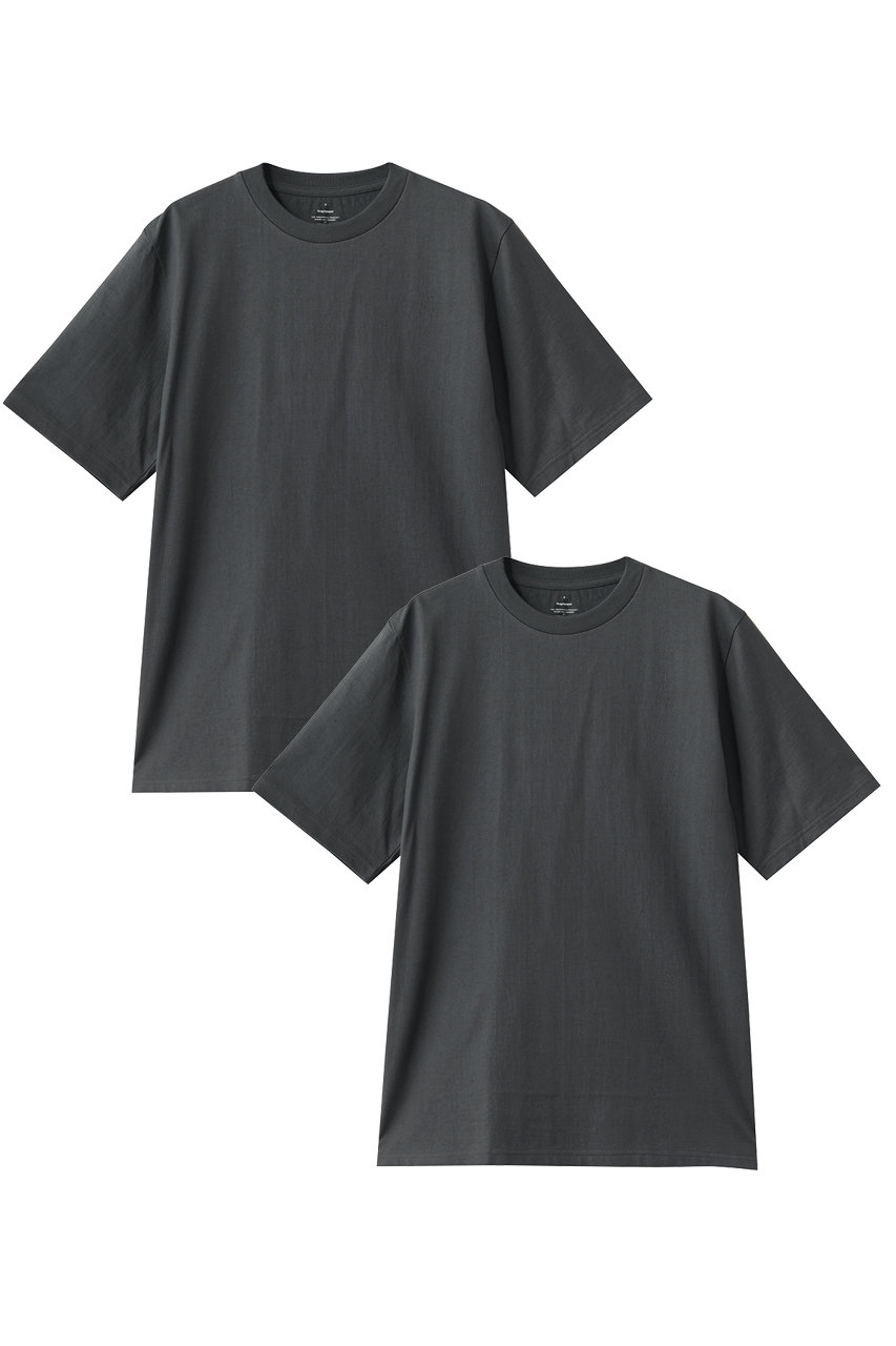 グラフペーパー/Graphpaperの【UNISEX】2-Pack Crew Neck Tee(GRAY/GU261-70109B)