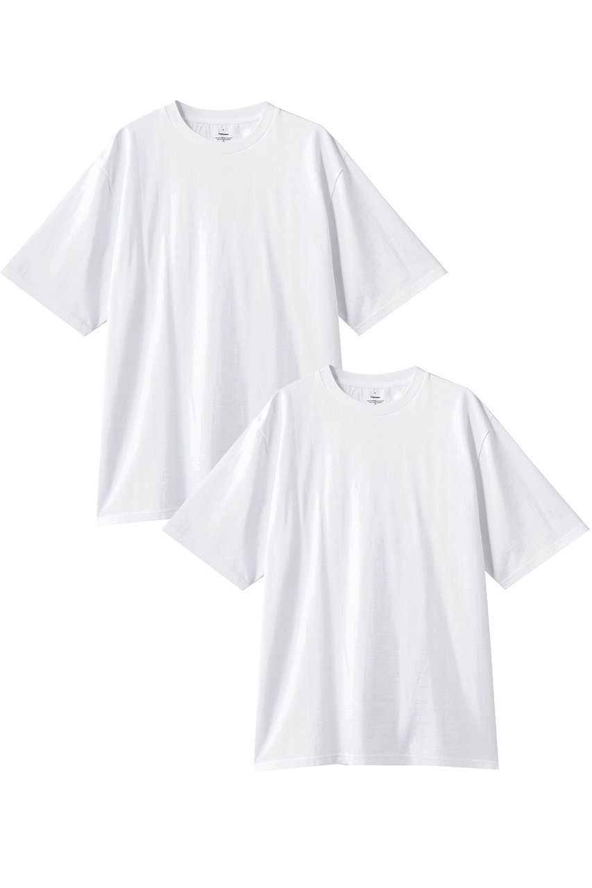 グラフペーパー/Graphpaperの【UNISEX】2-Pack Crew Neck Tee(WHITE/GU261-70109B)