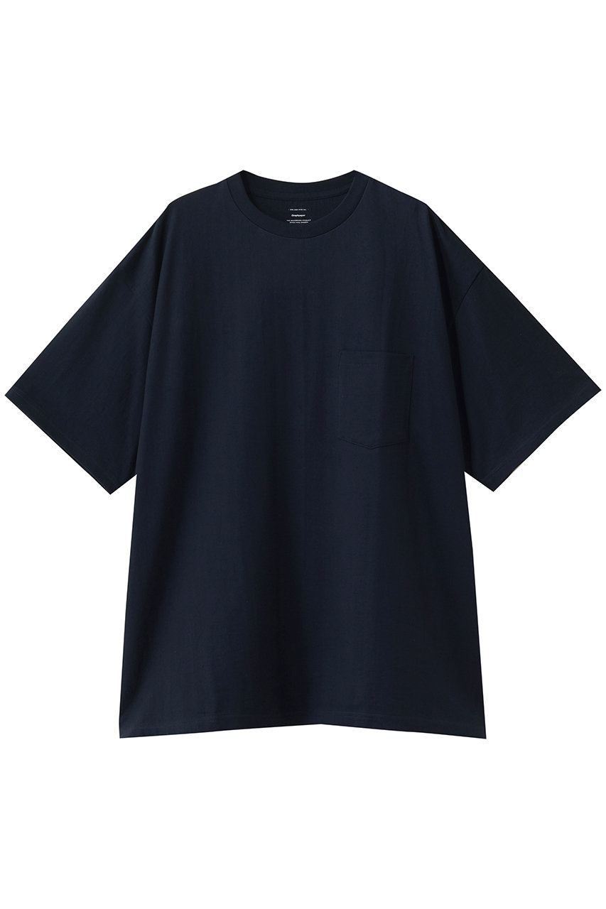 グラフペーパー/Graphpaperの【UNISEX】S/S Oversized Pocket Tee(NAVY/GU261-70114B)