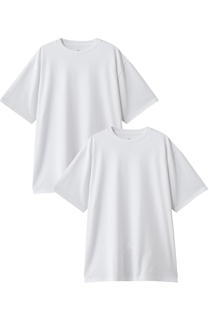 グラフペーパー/Graphpaperの【UNISEX】DRY 2-Pack Crew Neck Tee(WHITE/GU261-70118B)