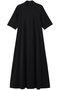 Fine Smooth Mock Neck Panel Line Dress グラフペーパー/Graphpaper BLACK
