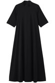 Fine Smooth Mock Neck Panel Line Dress