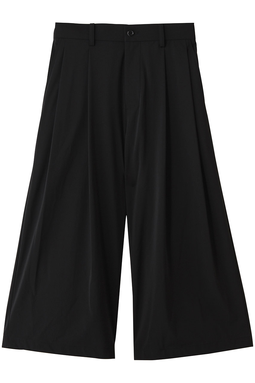 グラフペーパー/GraphpaperのFlex Tricot Two Tuck Wide Cropped Pants(BLACK/GL262-40025)