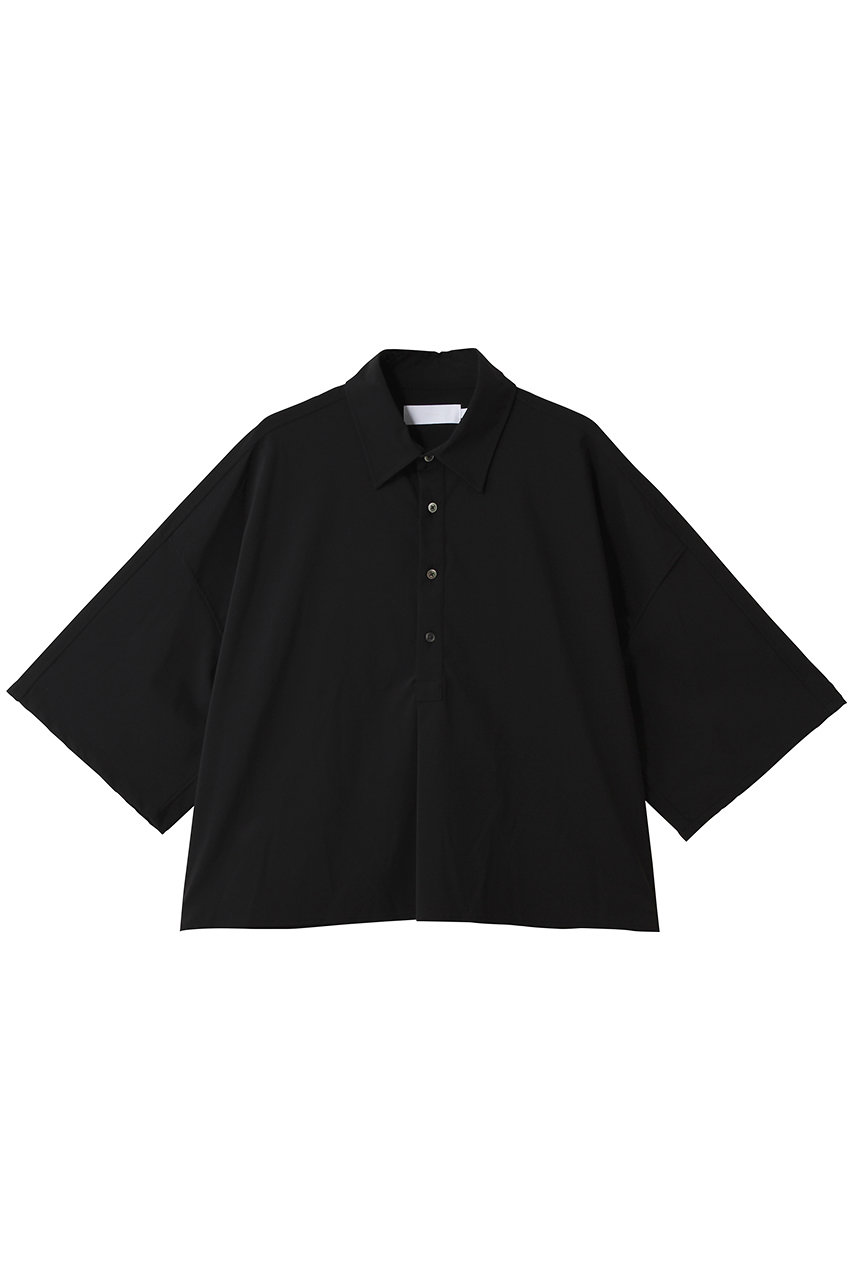 グラフペーパー/GraphpaperのFlex Tricot S/S Pullover Shirt(BLACK/GL262-50023)