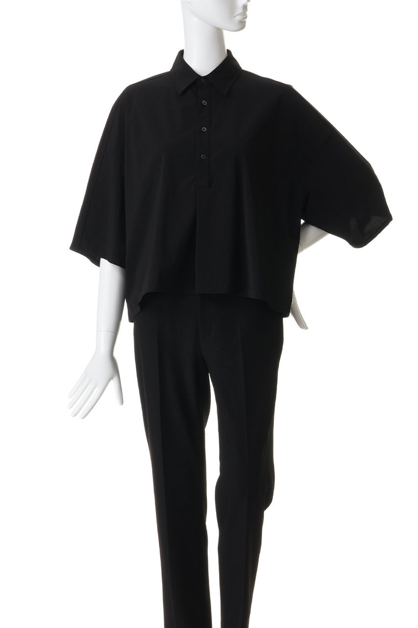 Graphpaper(グラフペーパー)｜Flex Tricot S/S Pullover Shirt/BLACK