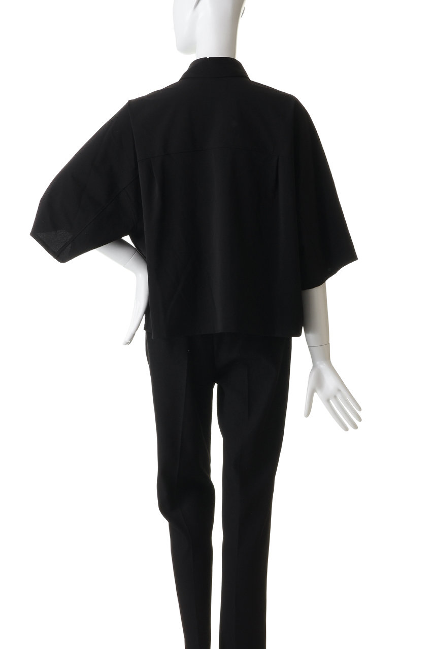 Graphpaper(グラフペーパー)｜Flex Tricot S/S Pullover Shirt/BLACK
