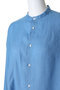 Linen L/S Oversized Band Collar Shirt グラフペーパー/Graphpaper