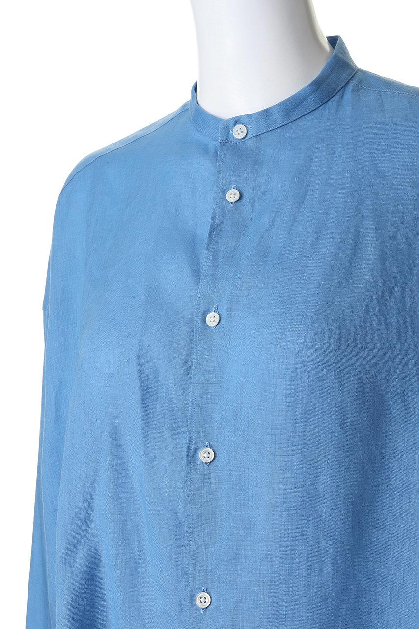 Graphpaper(グラフペーパー)｜Linen L/S Oversized Band Collar Shirt