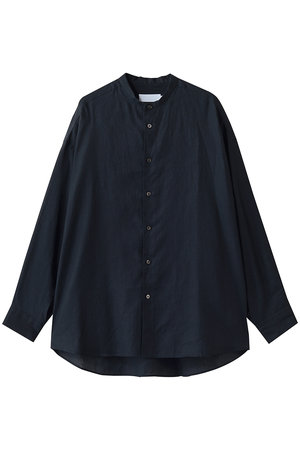グラフペーパー/GraphpaperのLinen L/S Oversized Band Collar Shirt(110400/110403)