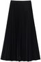 Satin Pleats Skirt グラフペーパー/Graphpaper BLACK