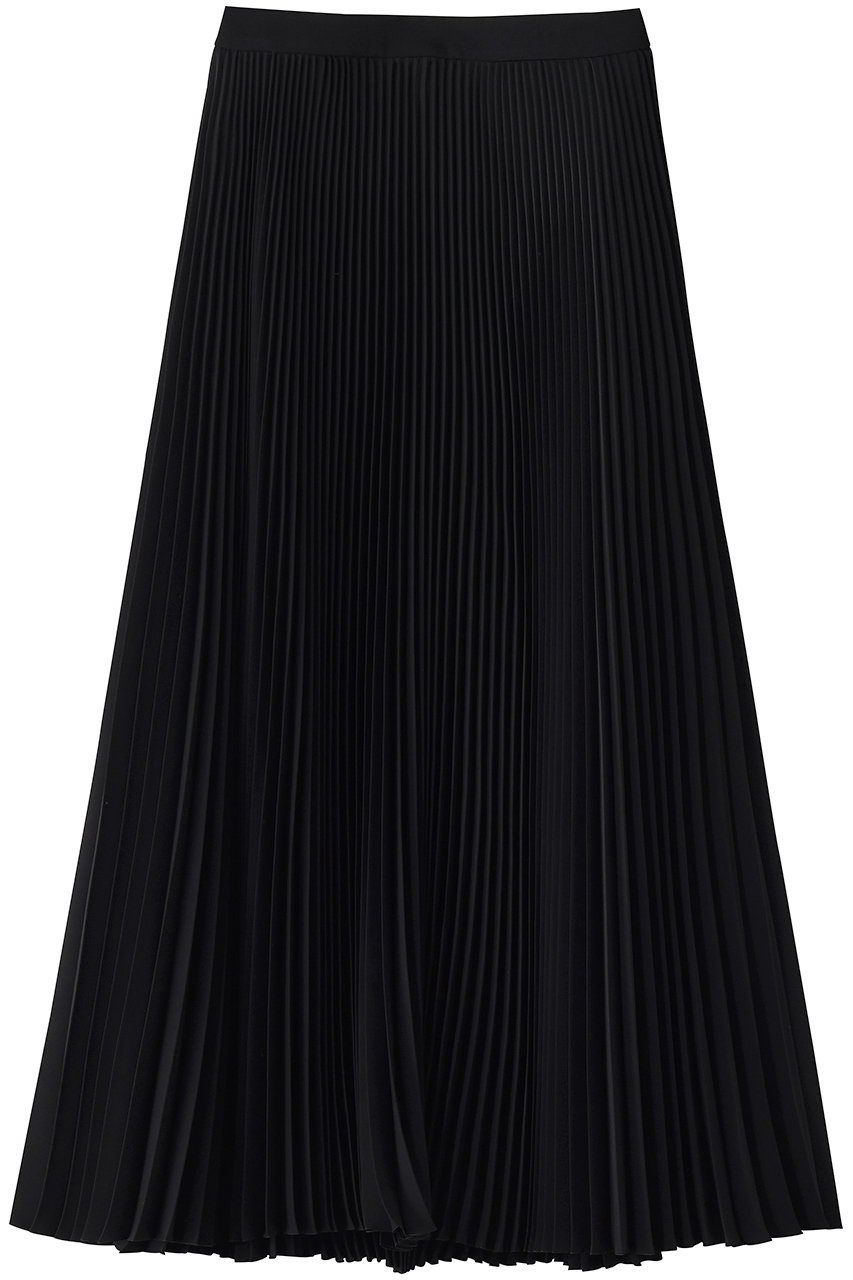 グラフペーパー/GraphpaperのSatin Pleats Skirt(BLACK/GL263-40092B)