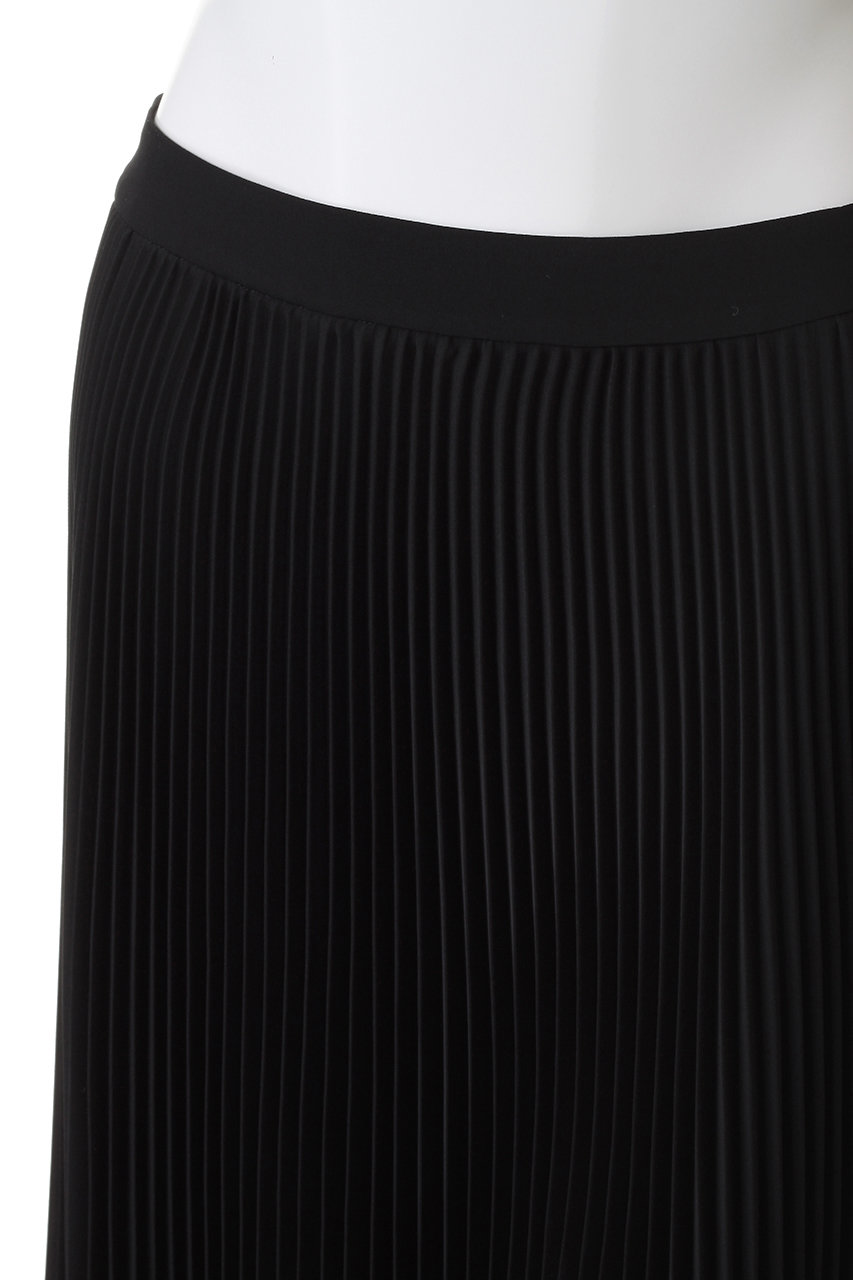 Graphpaper(グラフペーパー)｜Satin Pleats Skirt/BLACK の通販