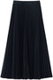 Satin Pleats Skirt グラフペーパー/Graphpaper NAVY