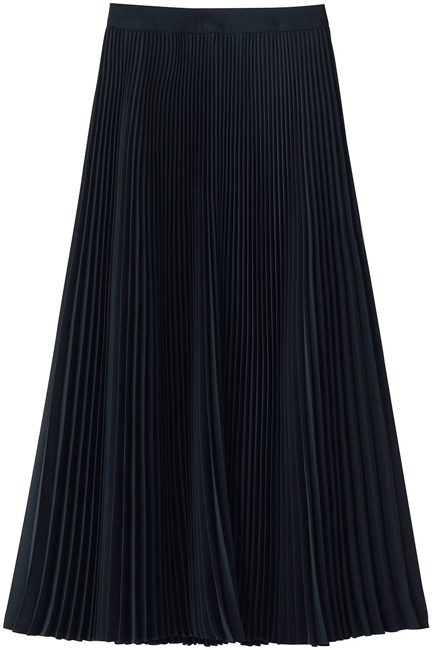 グラフペーパー/GraphpaperのSatin Pleats Skirt(NAVY/GL263-40092B)